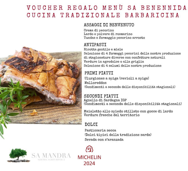 Voucher Ristorazione "Sa Benninida"