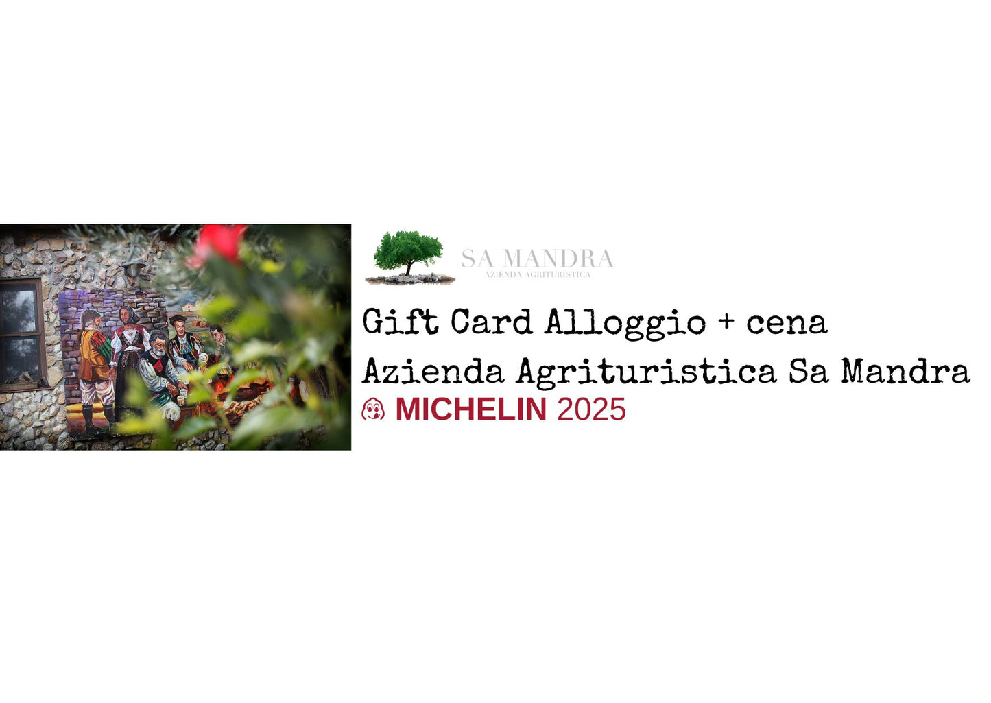 Voucher Regalo: Alloggio Sa Mandra + cena